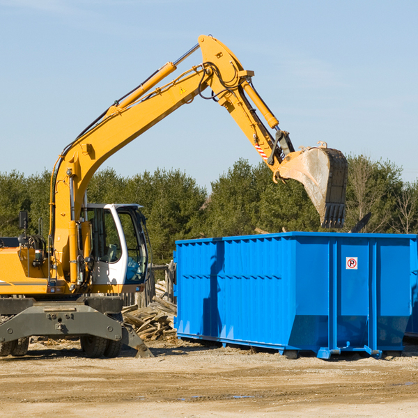 can i choose the location where the residential dumpster will be placed in Hale